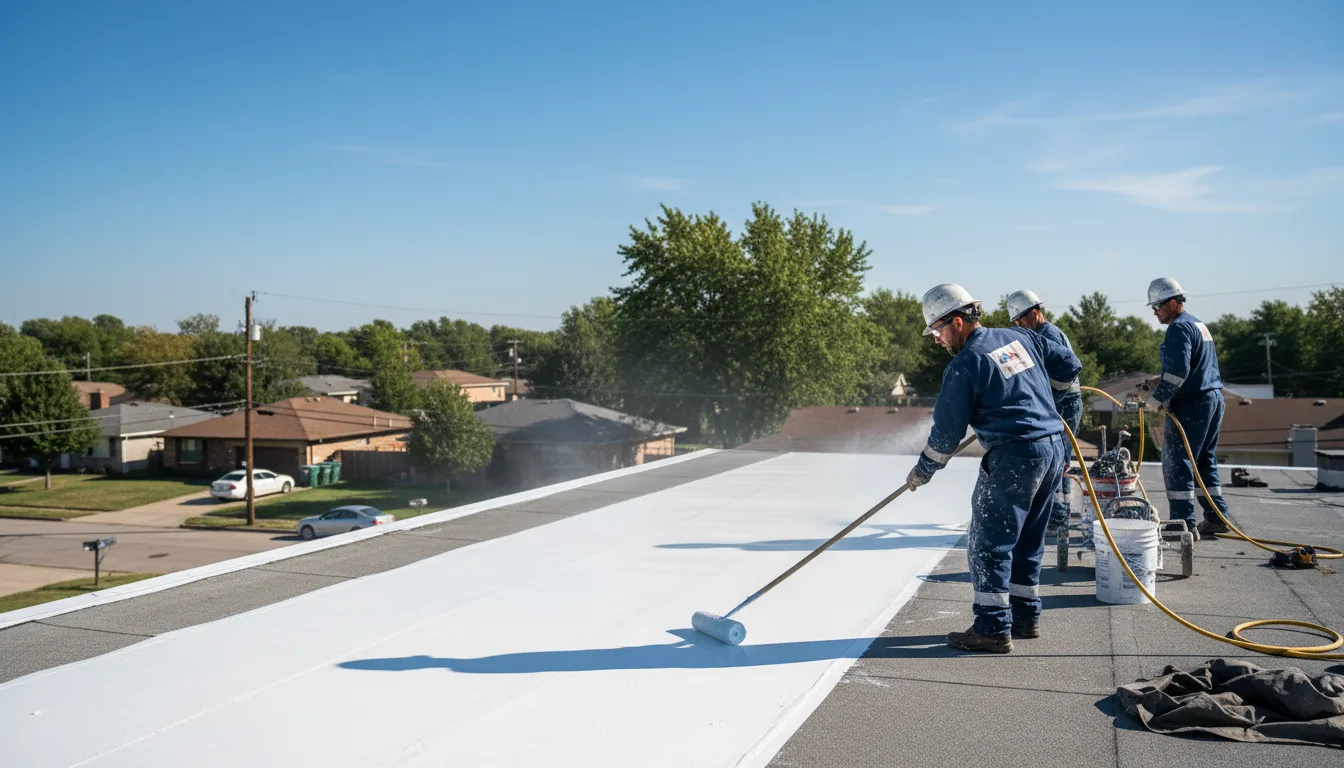 Commercial roof coating in Rockwell, IA near me